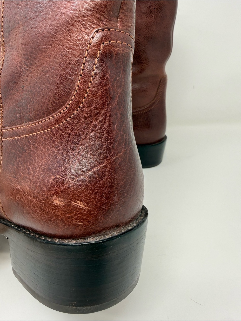 Tory Burch City Western Ankle Boot Brown Leather Sz 9.5 - Picture 8 of 15